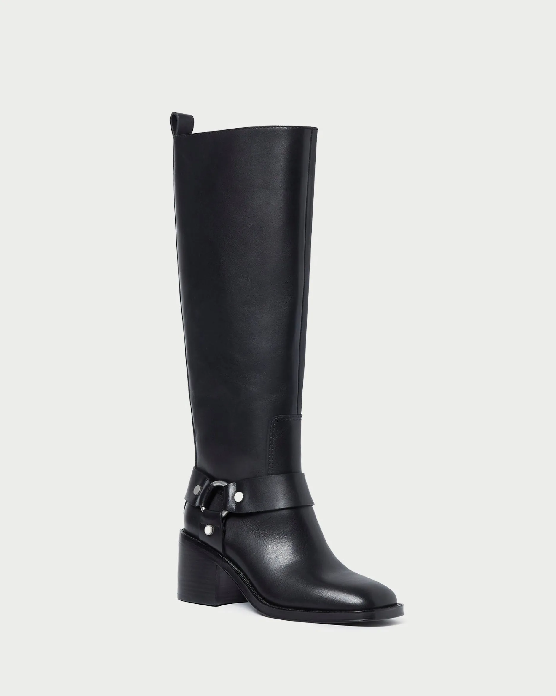 Loeffler Randall Audrey Black Tall Engineer Boot| Boots