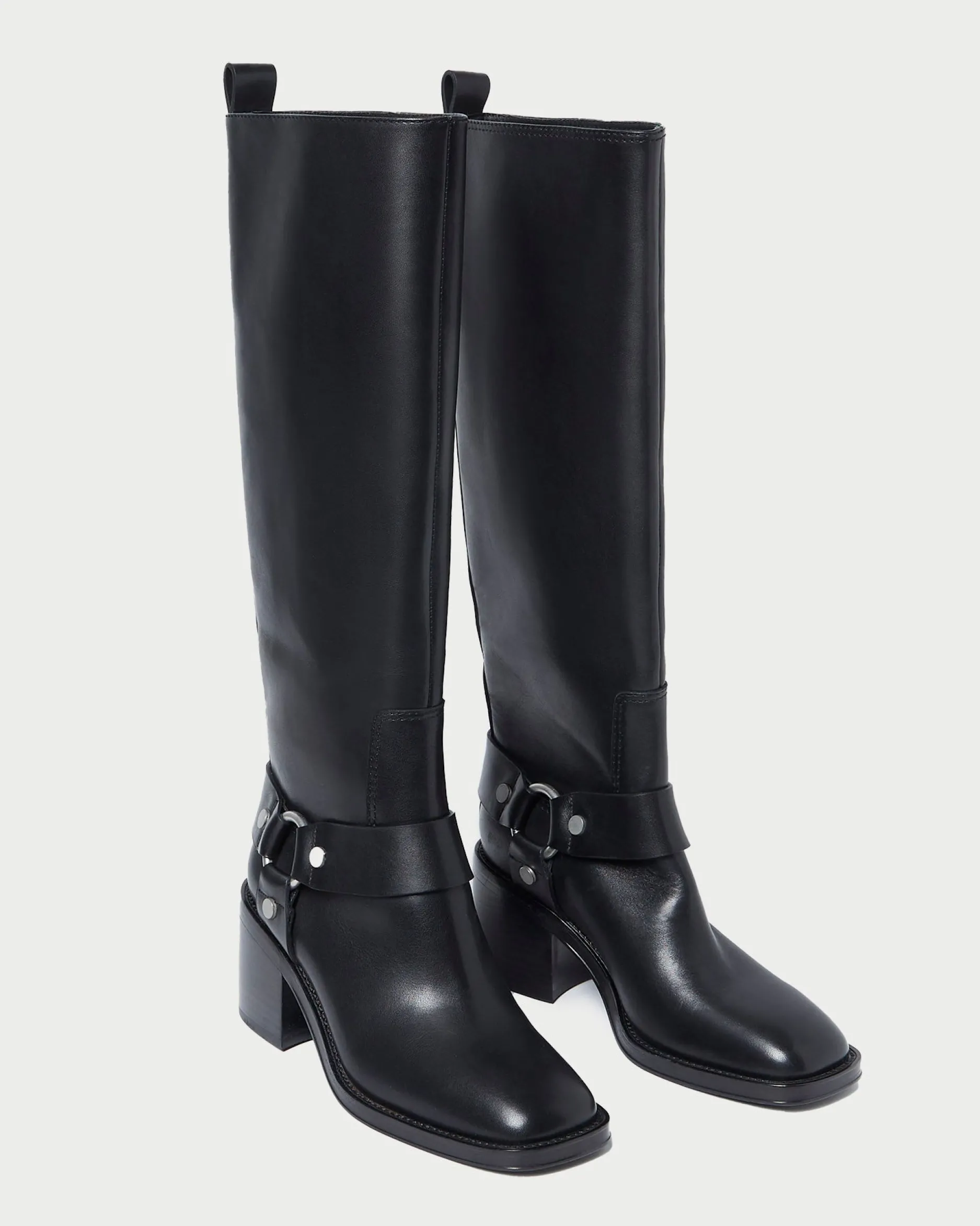 Loeffler Randall Audrey Black Tall Engineer Boot| Boots
