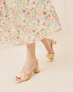 Loeffler Randall Avril Natural Raffia Heeled Sandal| FOR THE BRIDE|Casual Staples