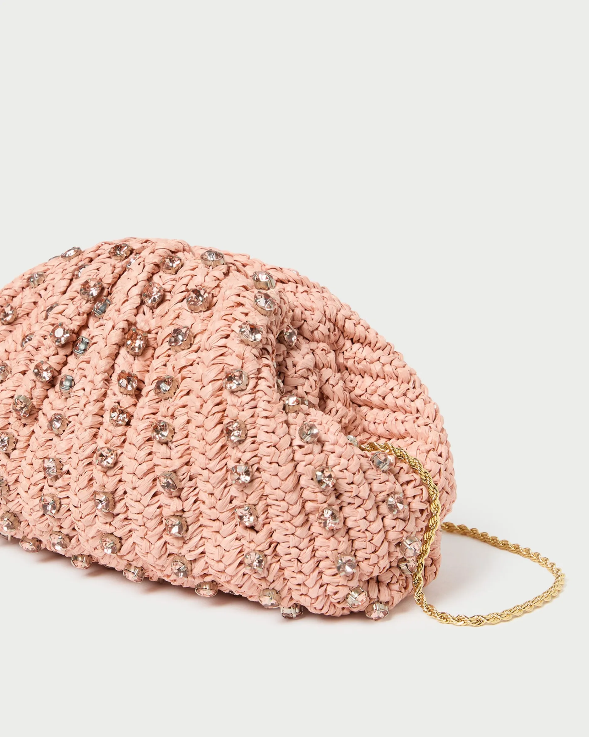 Loeffler Randall Bailey Blush/Crystal Dome Clutch| Clutches