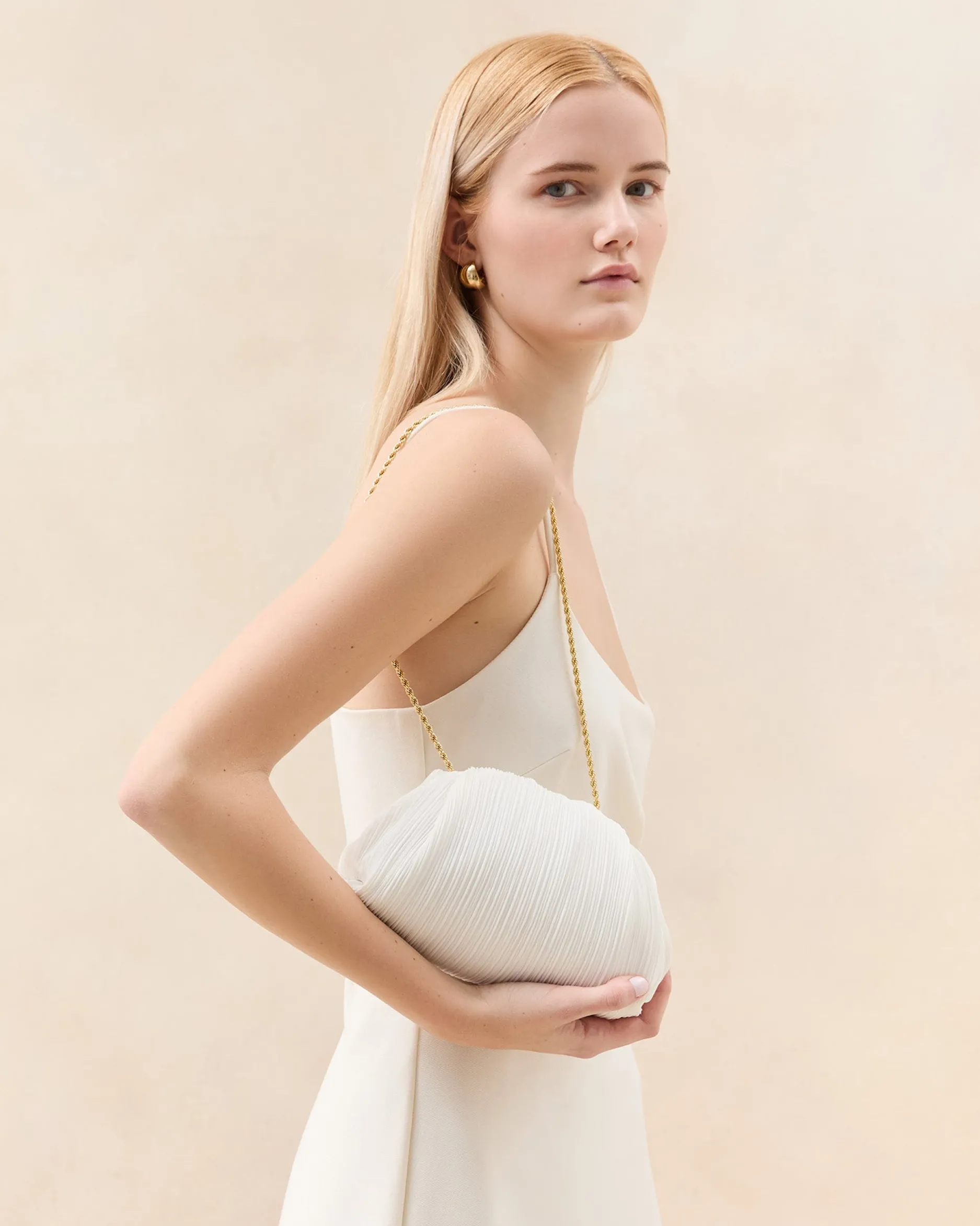 Loeffler Randall Bailey Blush/Crystal Dome Clutch| Clutches