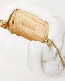 Loeffler Randall Bailey Natural/Crystal Dome Clutch| Event Essentials|Vacation Shop