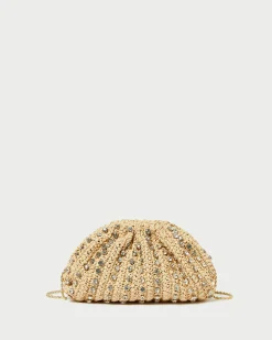 Loeffler Randall Bailey White Pleated Dome Clutch| SOMETHING BLUE|Event Essentials