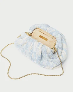 Loeffler Randall Bailey White/Crystal Dome Clutch| SOMETHING BLUE|FOR THE GUESTS