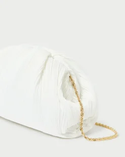 Loeffler Randall Bailey White/Crystal Dome Clutch| SOMETHING BLUE|FOR THE GUESTS