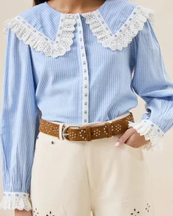 Loeffler Randall Beckett Cacao Suede Studded Belt| Casual Staples|Jessie Loves