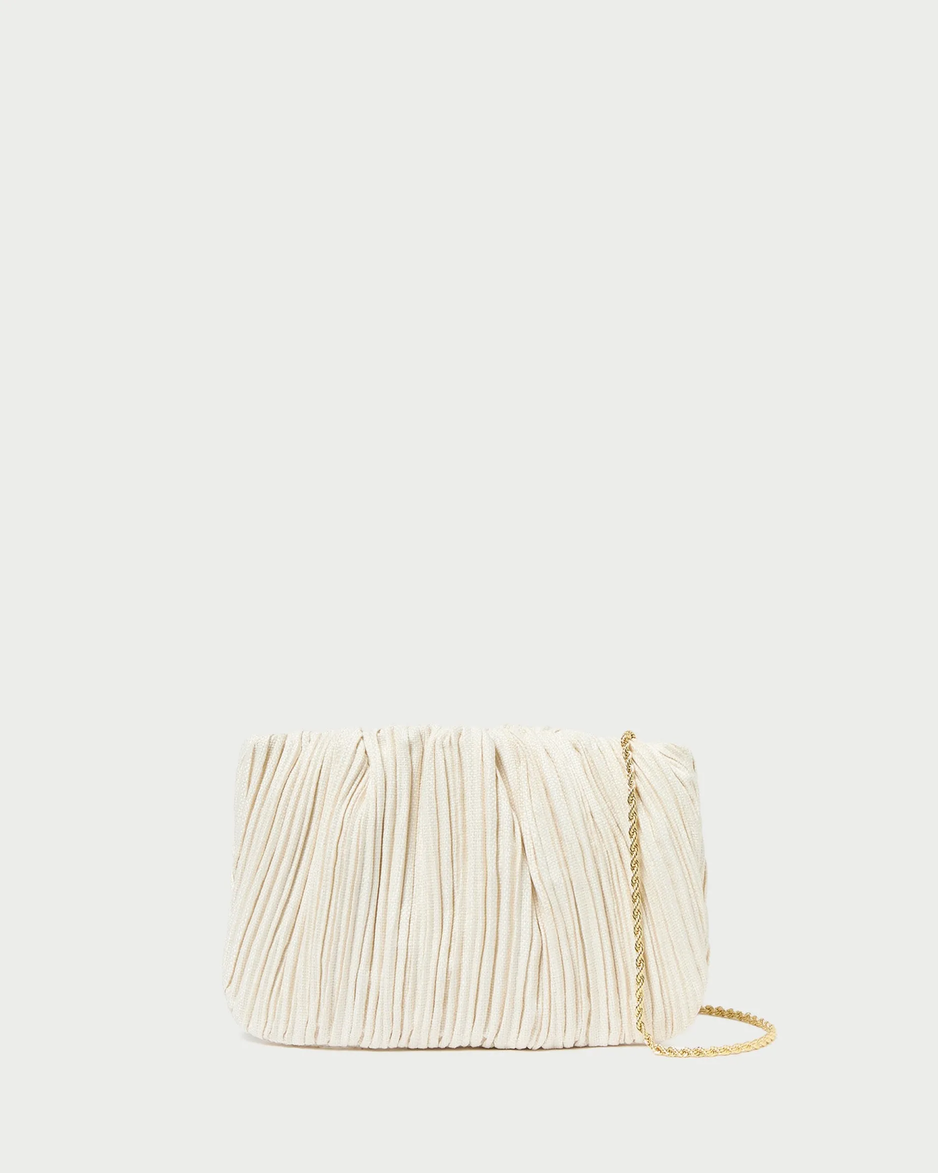 Loeffler Randall Brit Lamé Pleated Clutch| Clutches