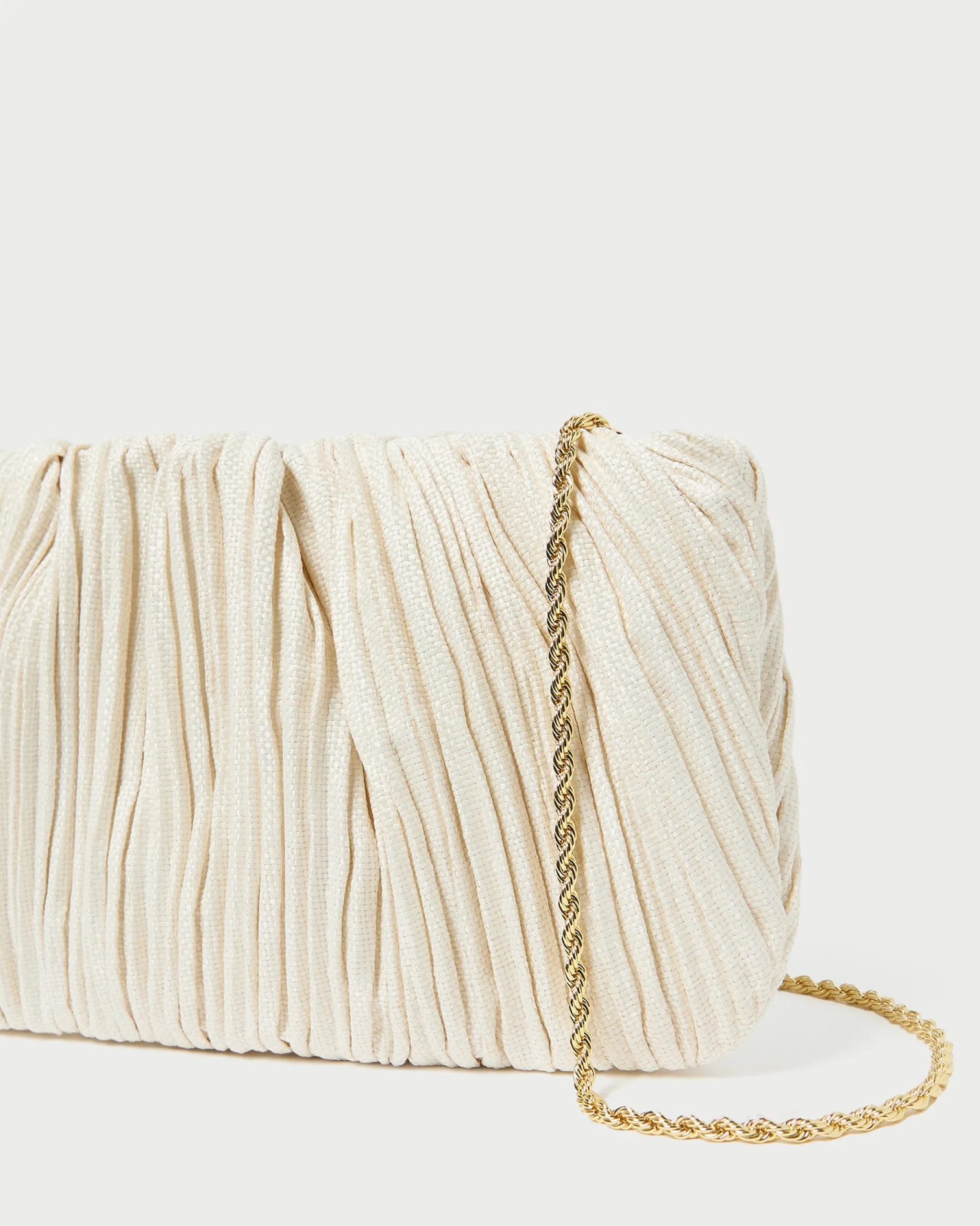 Loeffler Randall Brit Lamé Pleated Clutch| Clutches