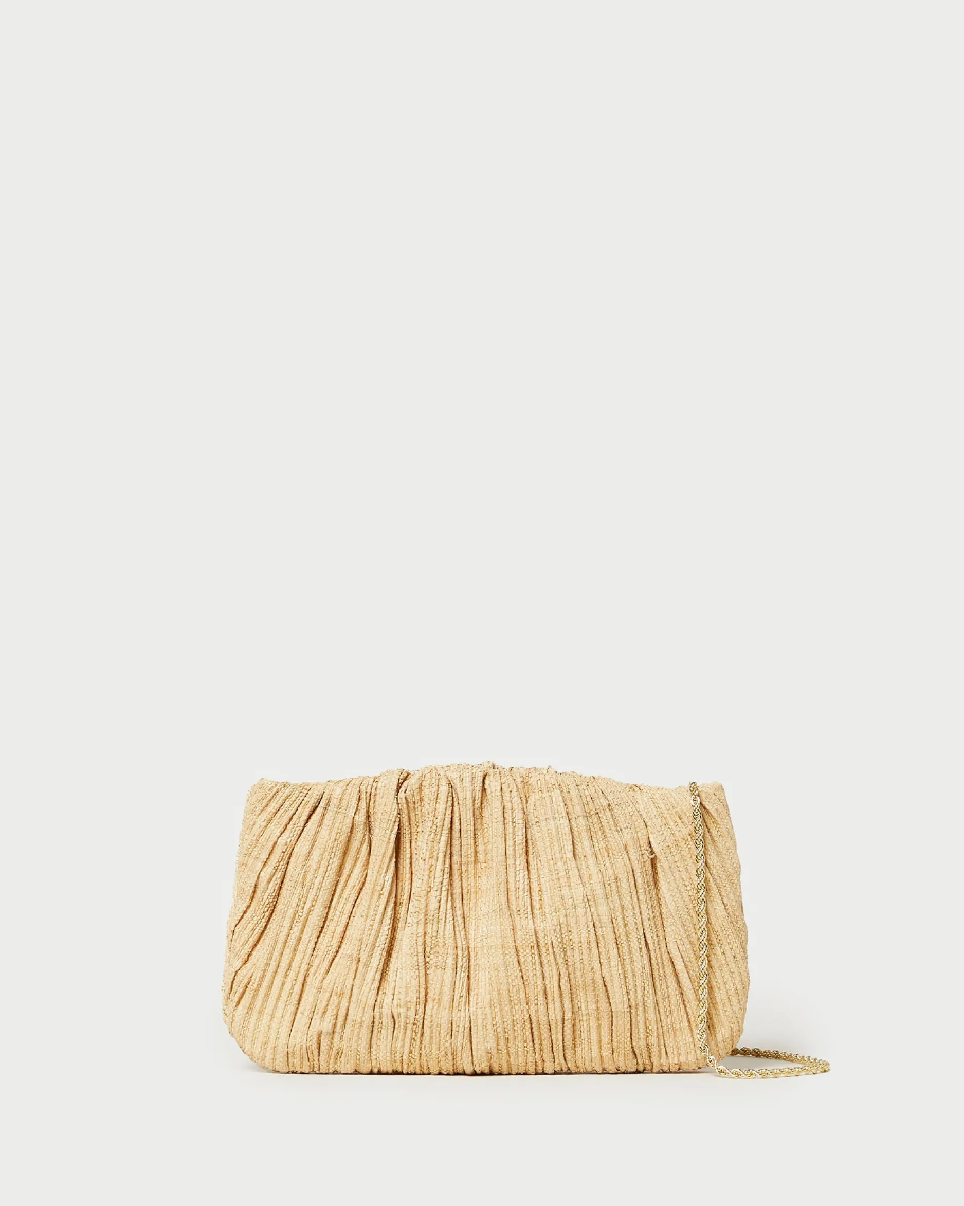 Loeffler Randall Brit Lamé Pleated Clutch| Clutches