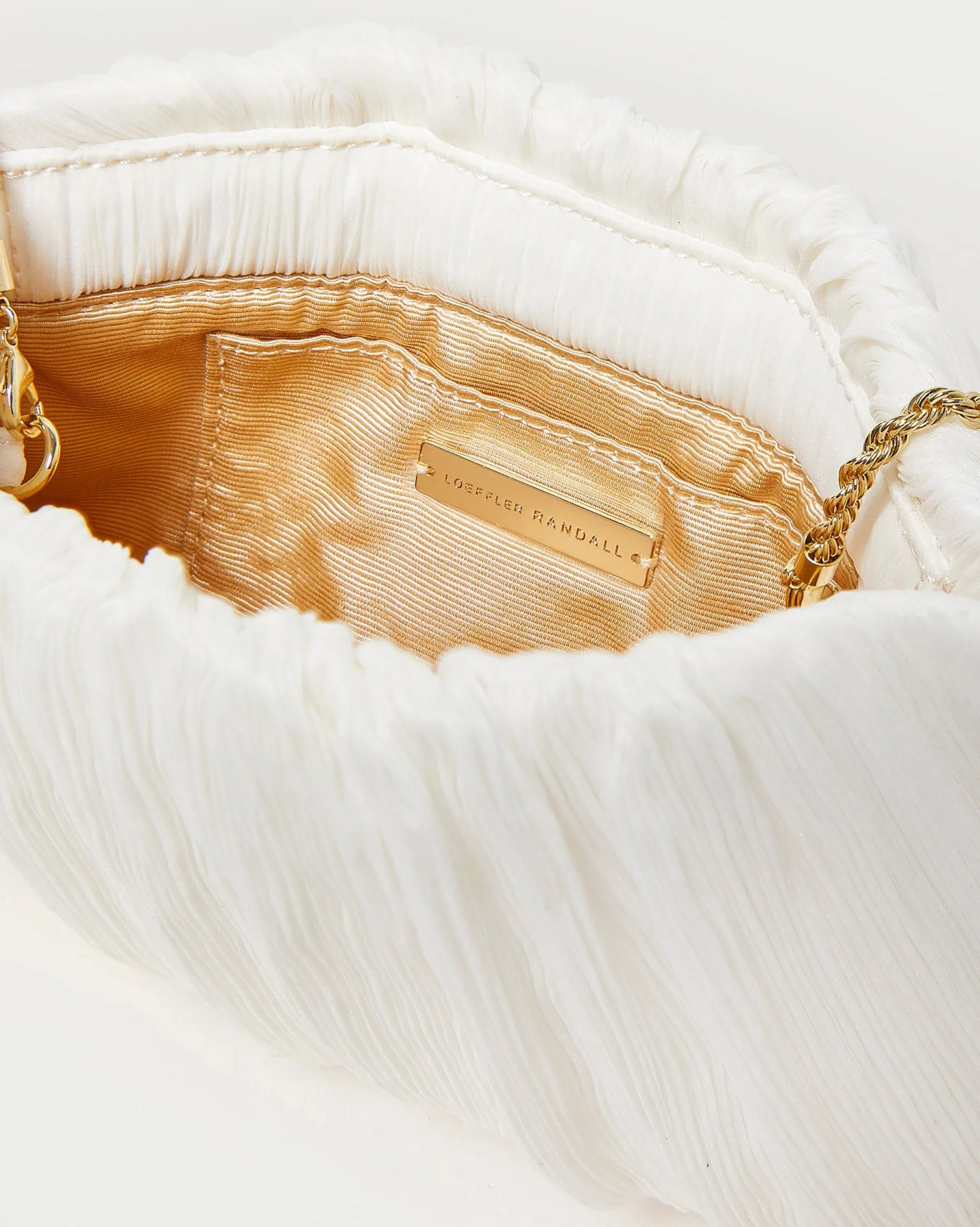 Loeffler Randall Brit Lamé Pleated Clutch| Clutches