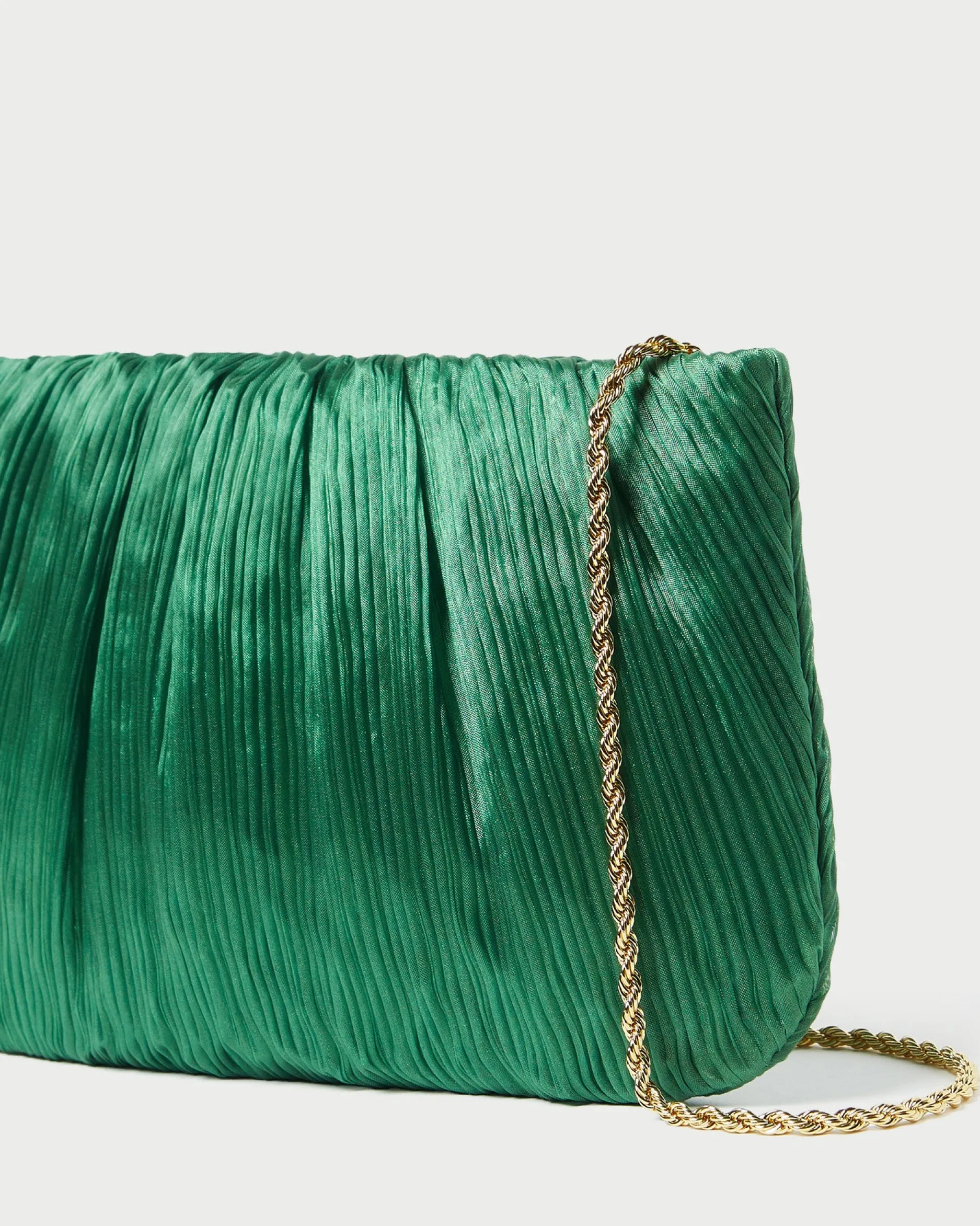 Loeffler Randall Brit Lamé Pleated Clutch| Clutches
