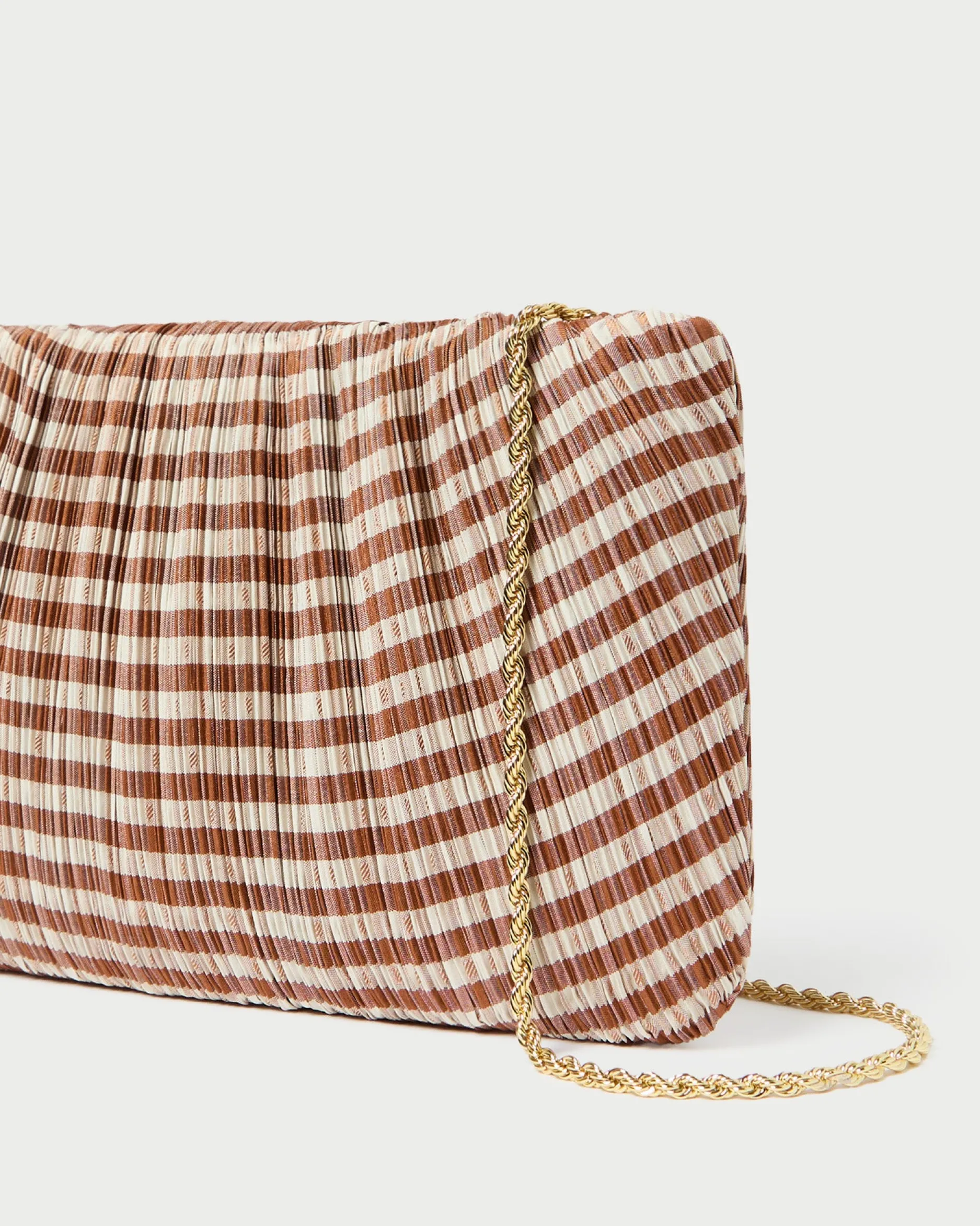 Loeffler Randall Brit Lamé Pleated Clutch| Clutches