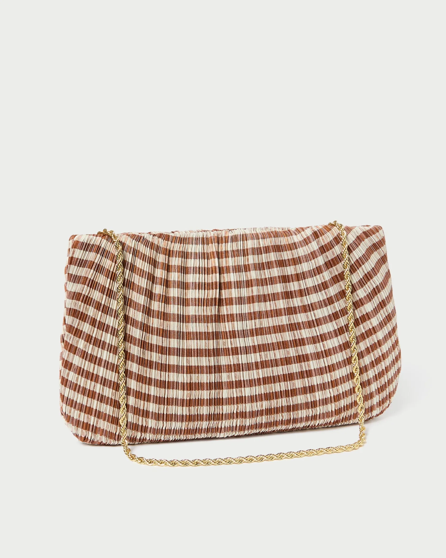 Loeffler Randall Brit Lamé Pleated Clutch| Clutches