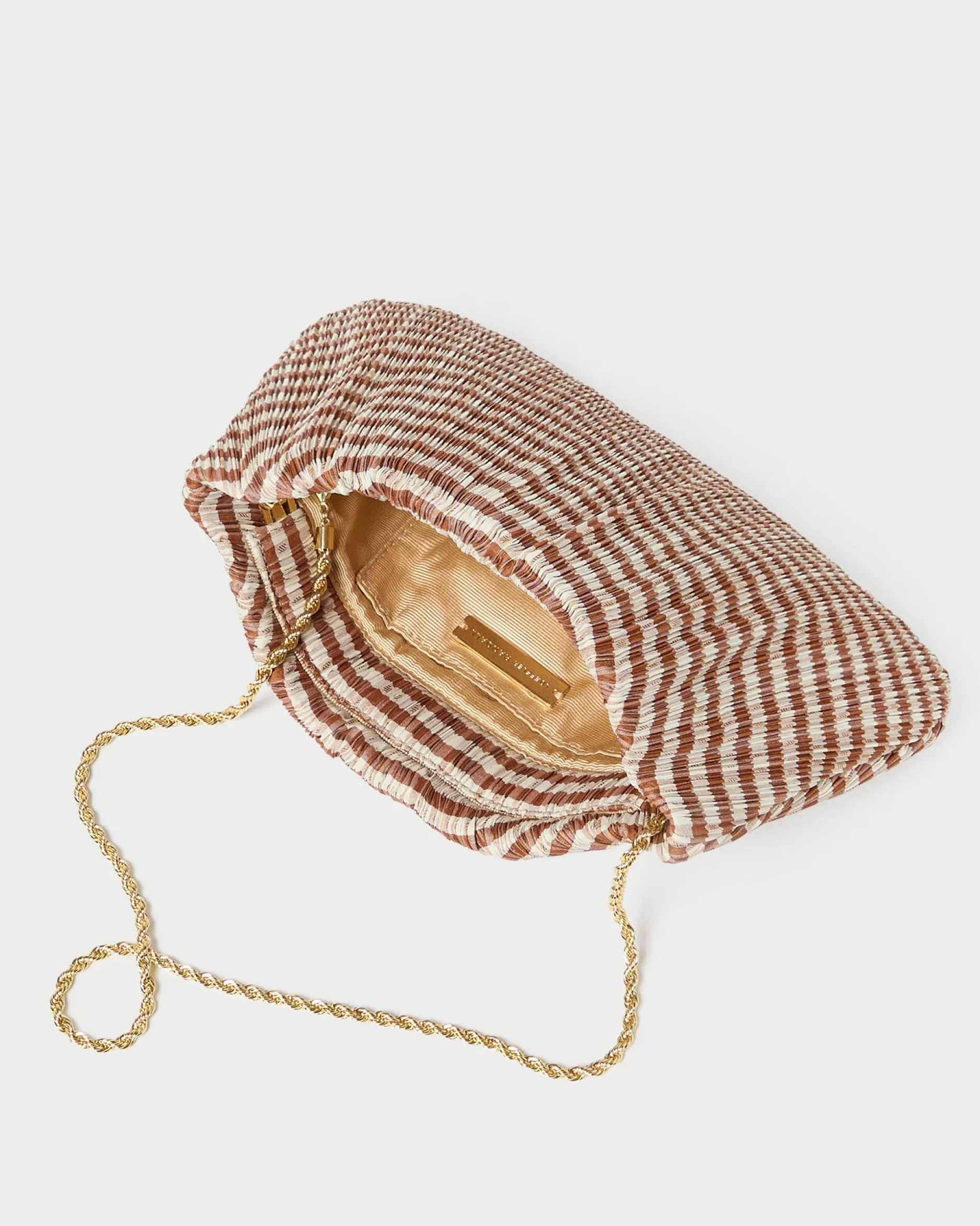 Loeffler Randall Brit Lamé Pleated Clutch| Clutches