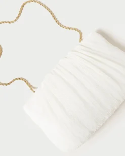 Loeffler Randall Brit Flat Pleated Clutch| SOMETHING BLUE|FOR THE BRIDE