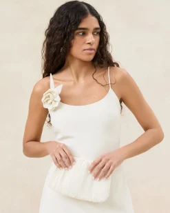 Loeffler Randall Brit Flat Pleated Clutch| SOMETHING BLUE|FOR THE BRIDE