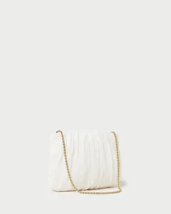 Loeffler Randall Brit White Lace Flat Clutch| FOR THE BRIDE|Clutches