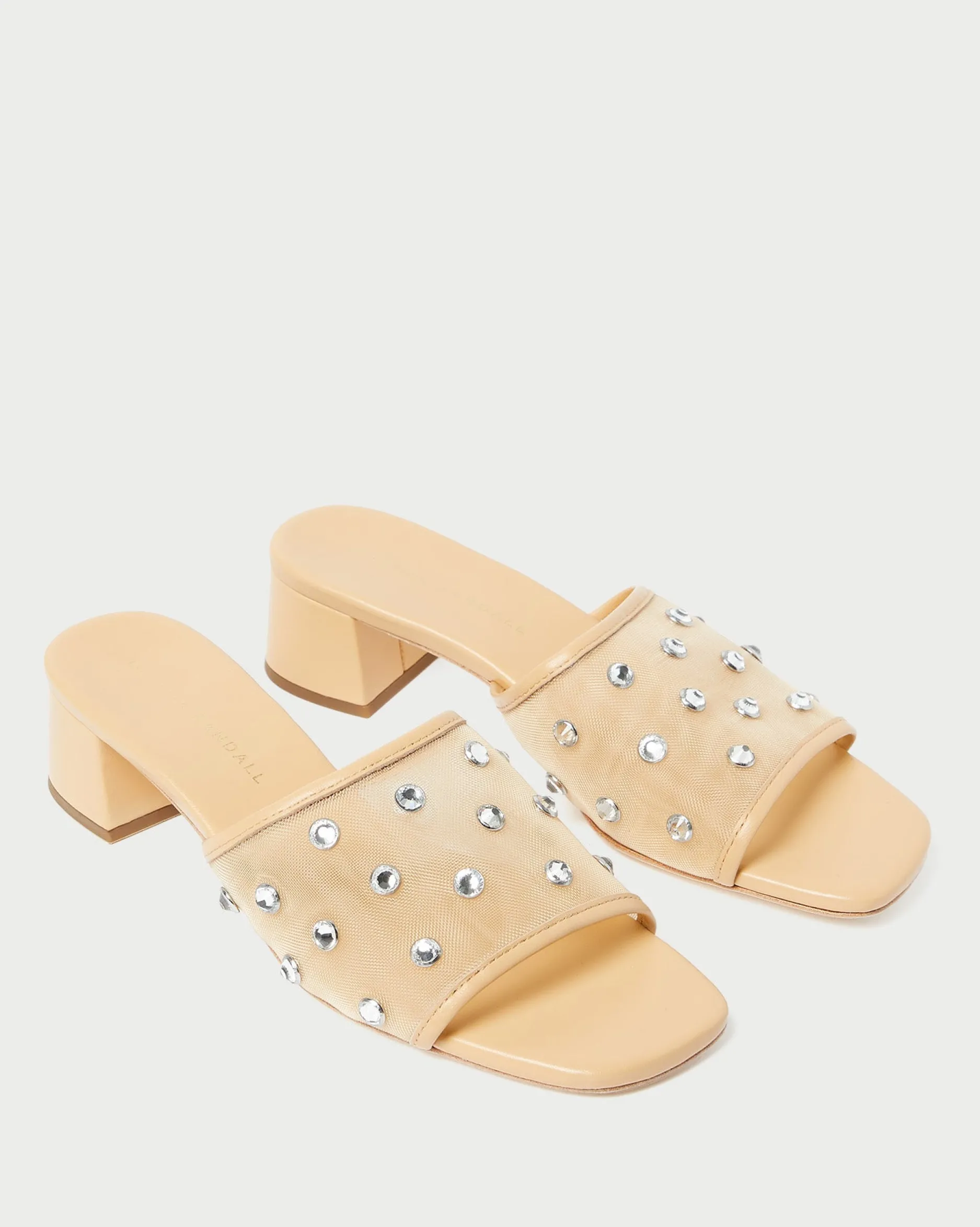 Loeffler Randall Brooke Caramel/Crystal Mesh Mule| FOR THE GUESTS|FOR THE BRIDE