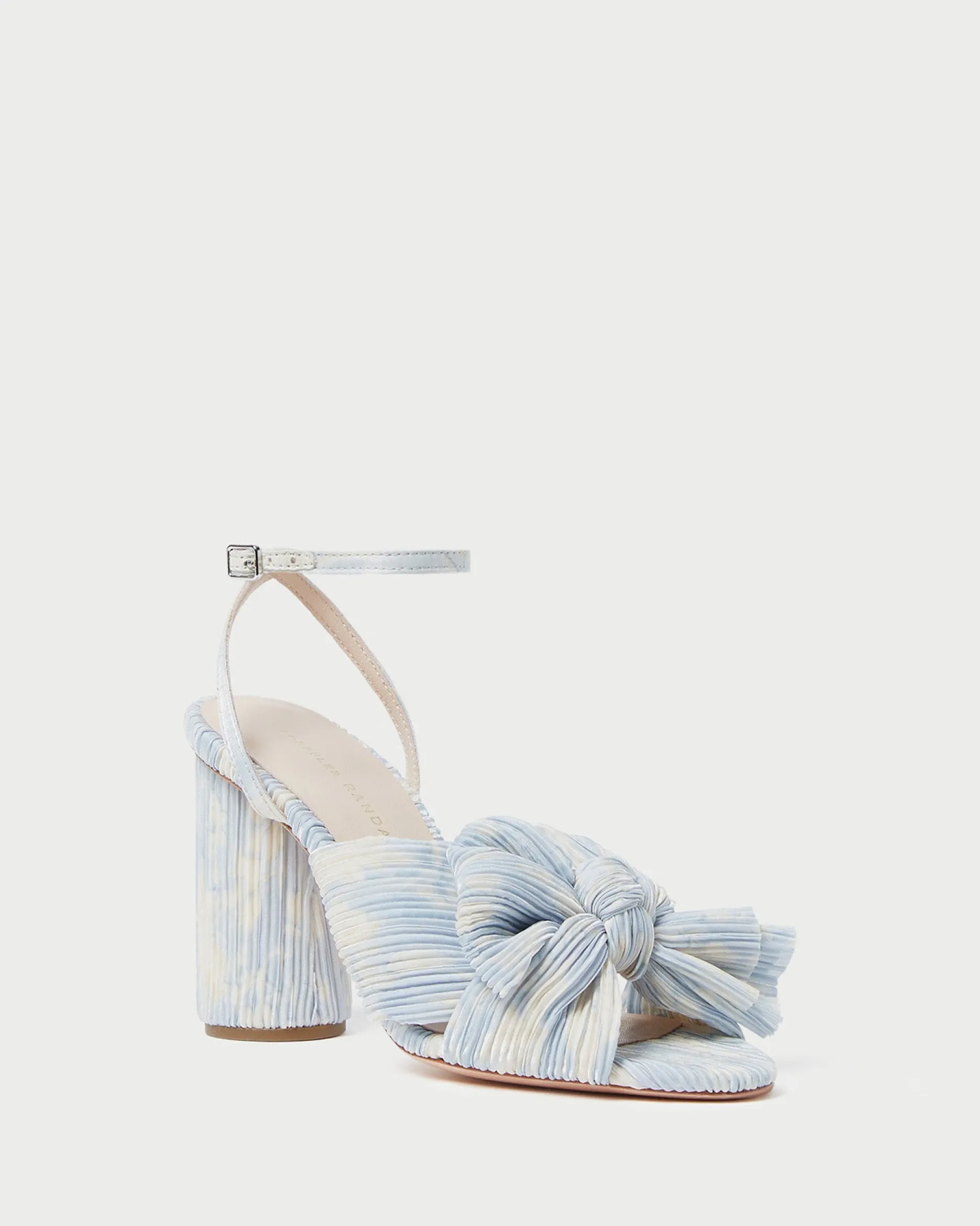 Loeffler Randall Camellia Pleated Bow Heel| Heeled Sandals