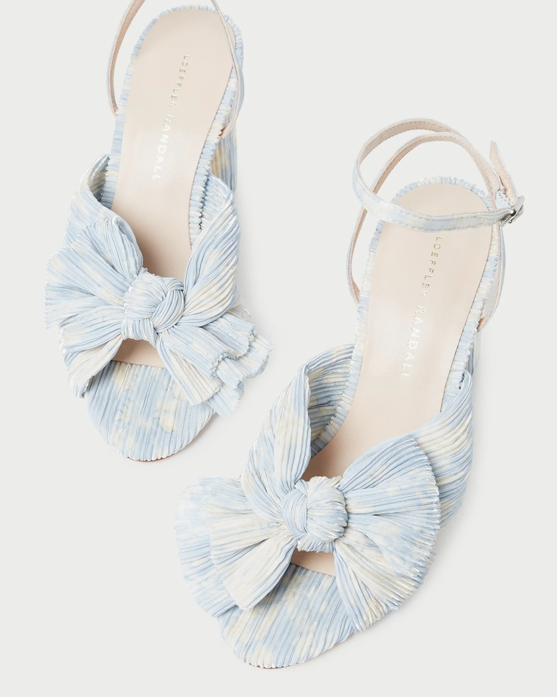 Loeffler Randall Camellia Pleated Bow Heel| Heeled Sandals