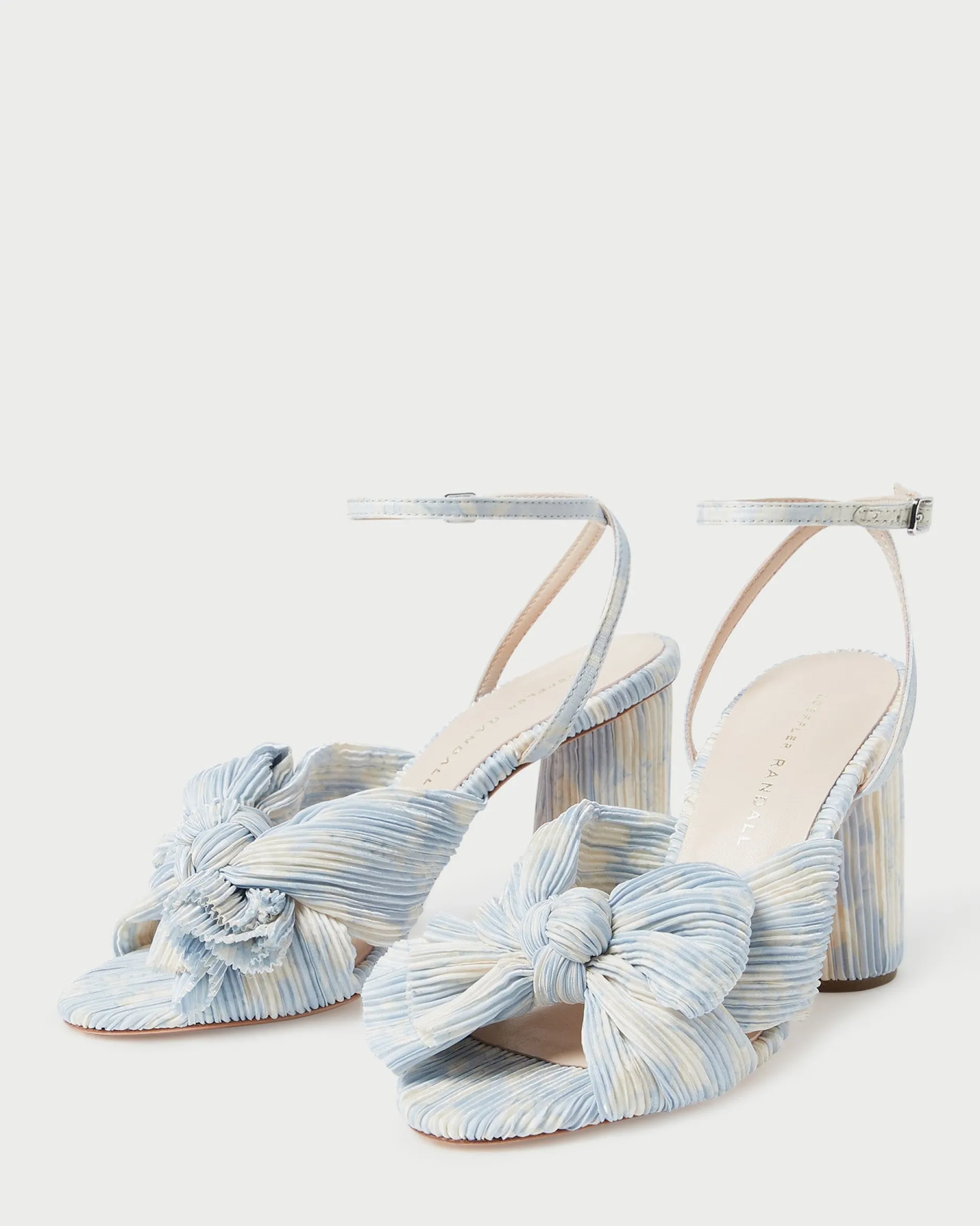 Loeffler Randall Camellia Pleated Bow Heel| Heeled Sandals