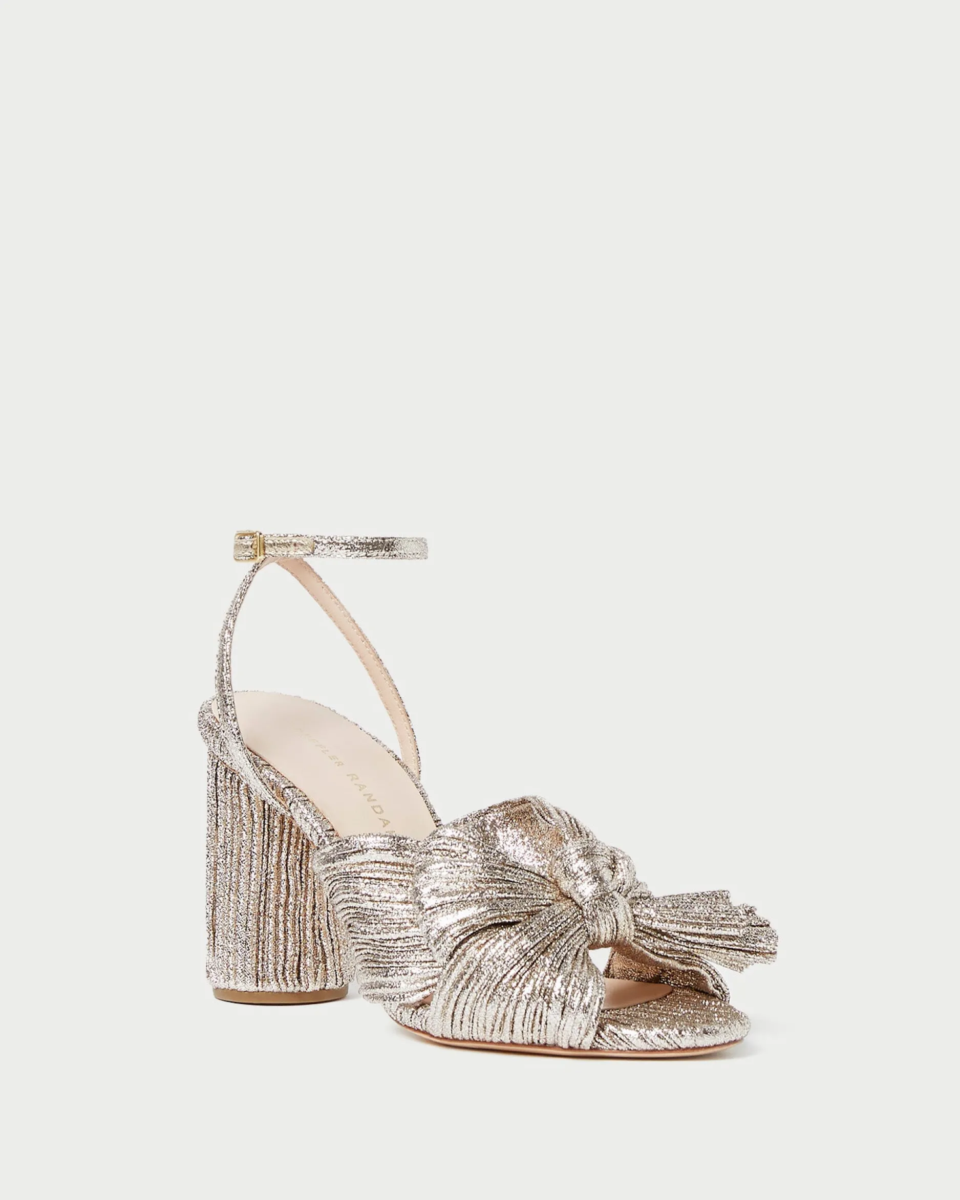 Loeffler Randall Camellia Pleated Bow Heel| Heeled Sandals