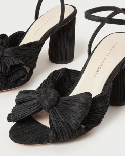 Loeffler Randall Camellia Pleated Bow Heel| Heeled Sandals