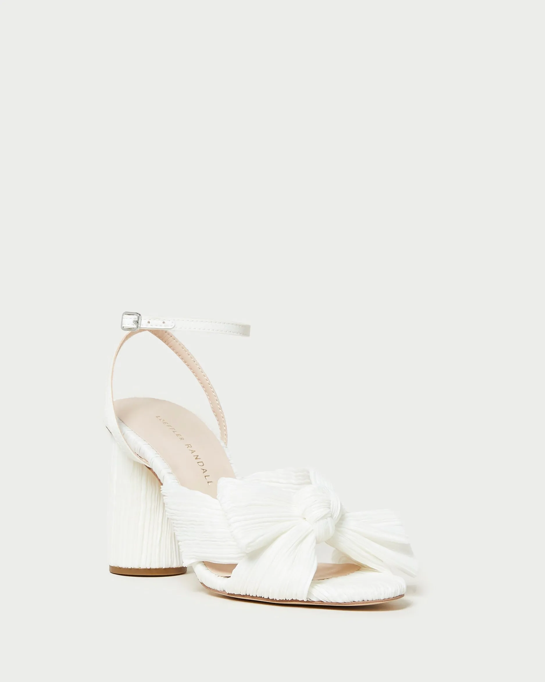 Loeffler Randall Camellia Pleated Bow Heel| Heeled Sandals