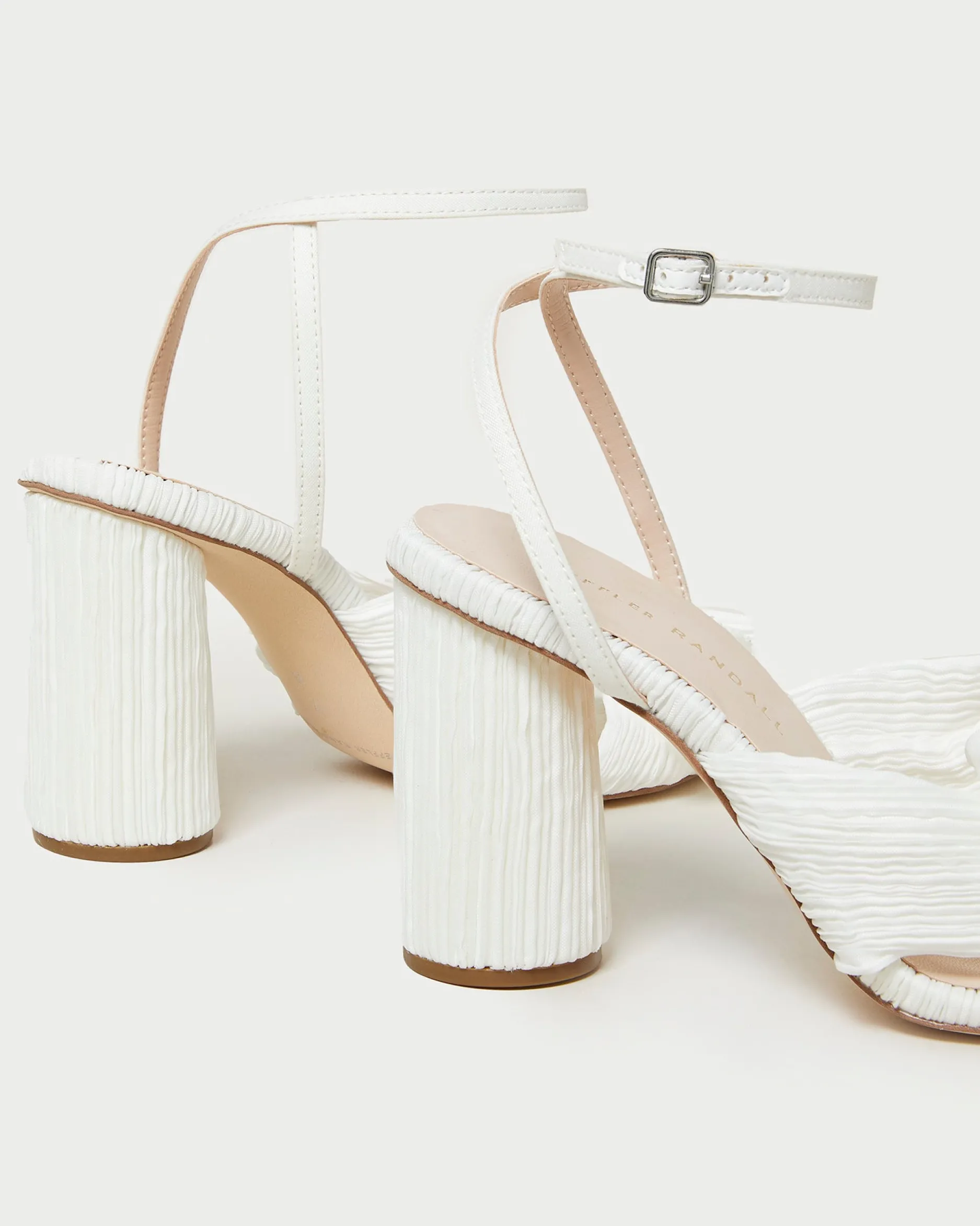 Loeffler Randall Camellia Pleated Bow Heel| Heeled Sandals