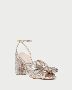 Loeffler Randall Camellia Pleated Bow Heel| SOMETHING BLUE|FOR THE BRIDE