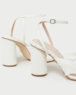 Loeffler Randall Camellia Pleated Bow Heel| FOR THE BRIDE|Heeled Sandals