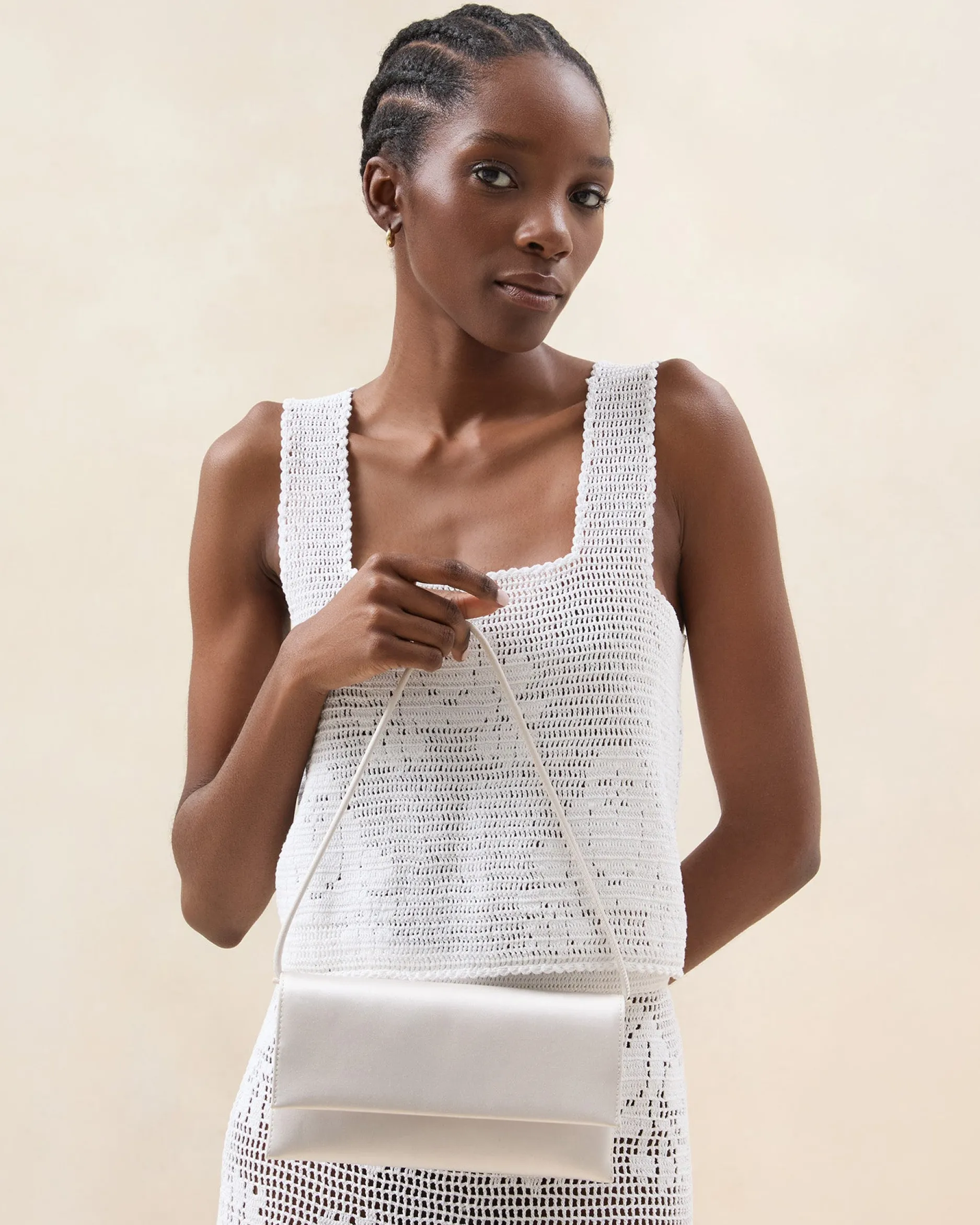 Loeffler Randall Charlee Butter Leather Shoulder Bag| FOR THE GUESTS|Event Essentials