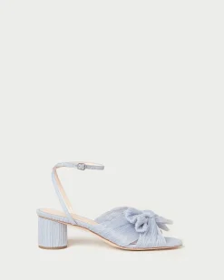 Loeffler Randall Dahlia Pleated Bow Heel| SOMETHING BLUE|FOR THE BRIDE
