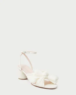 Loeffler Randall Dahlia Pleated Bow Heel| SOMETHING BLUE|FOR THE BRIDE