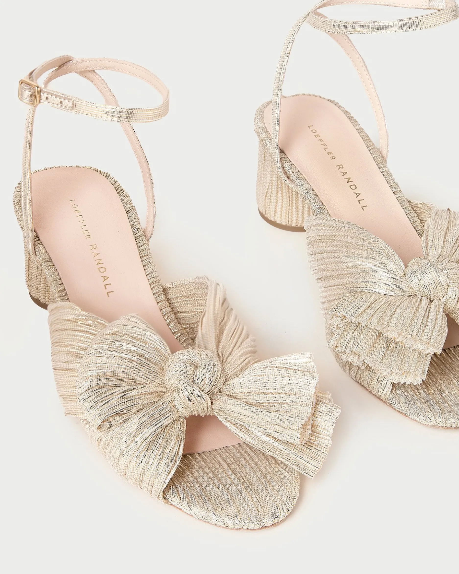 Loeffler Randall Dahlia Pleated Bow Heel| FOR THE GUESTS|FOR THE BRIDE