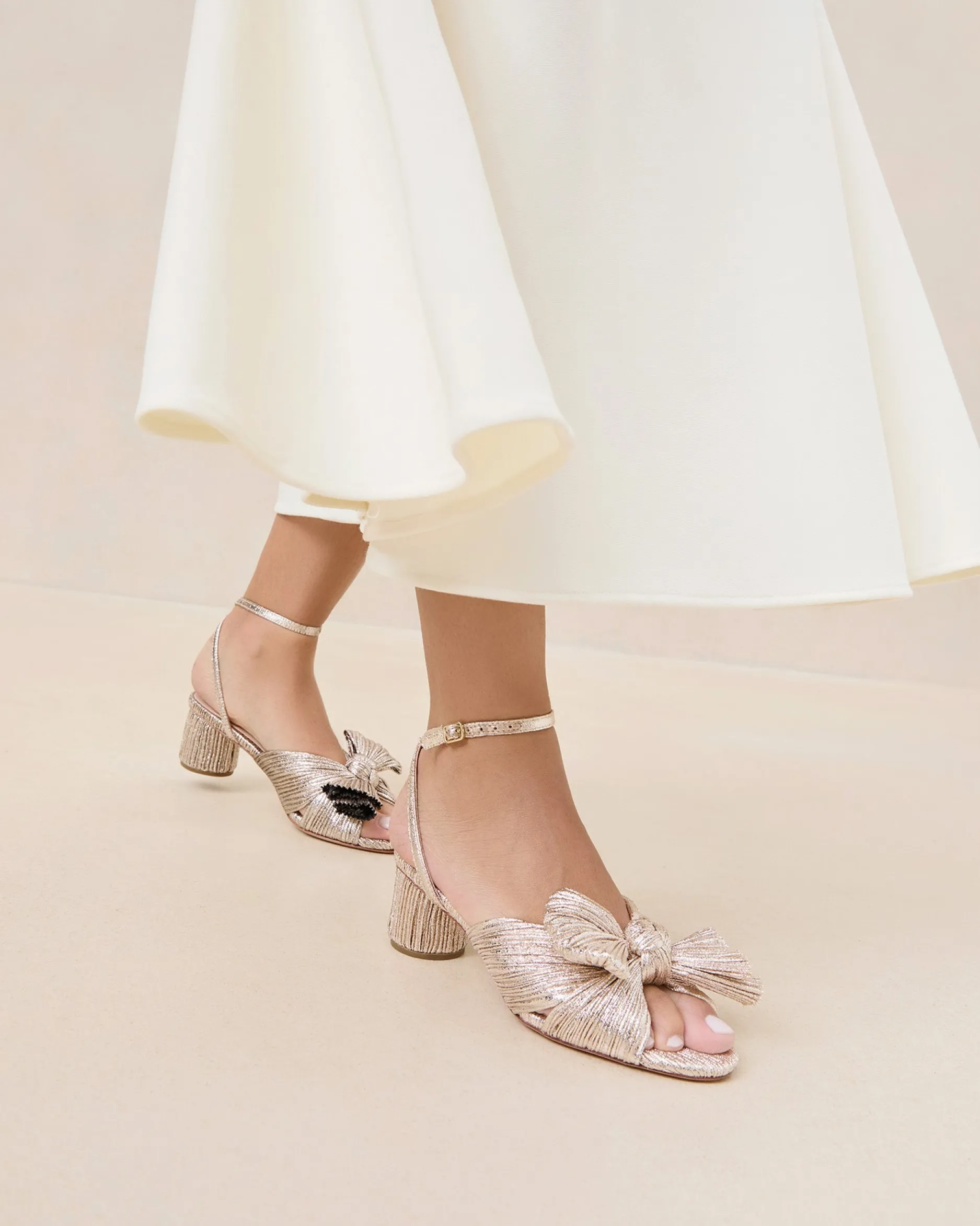 Loeffler Randall Dahlia Pleated Bow Heel| FOR THE GUESTS|FOR THE BRIDE