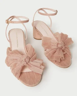Loeffler Randall Dahlia Pleated Bow Heel| FOR THE BRIDE|Heeled Sandals