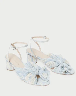 Loeffler Randall Dahlia Pearl Pleated Bow Heel| SOMETHING BLUE|FOR THE BRIDE
