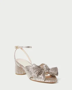Loeffler Randall Dahlia White Lace Bow Heel| SOMETHING BLUE|FOR THE BRIDE