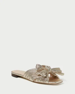 Loeffler Randall Daphne Bow Slide| Flat Sandals