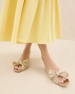 Loeffler Randall Daphne Bow Slide| Flat Sandals