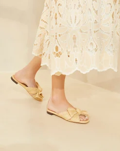 Loeffler Randall Daphne Bow Slide| Flat Sandals