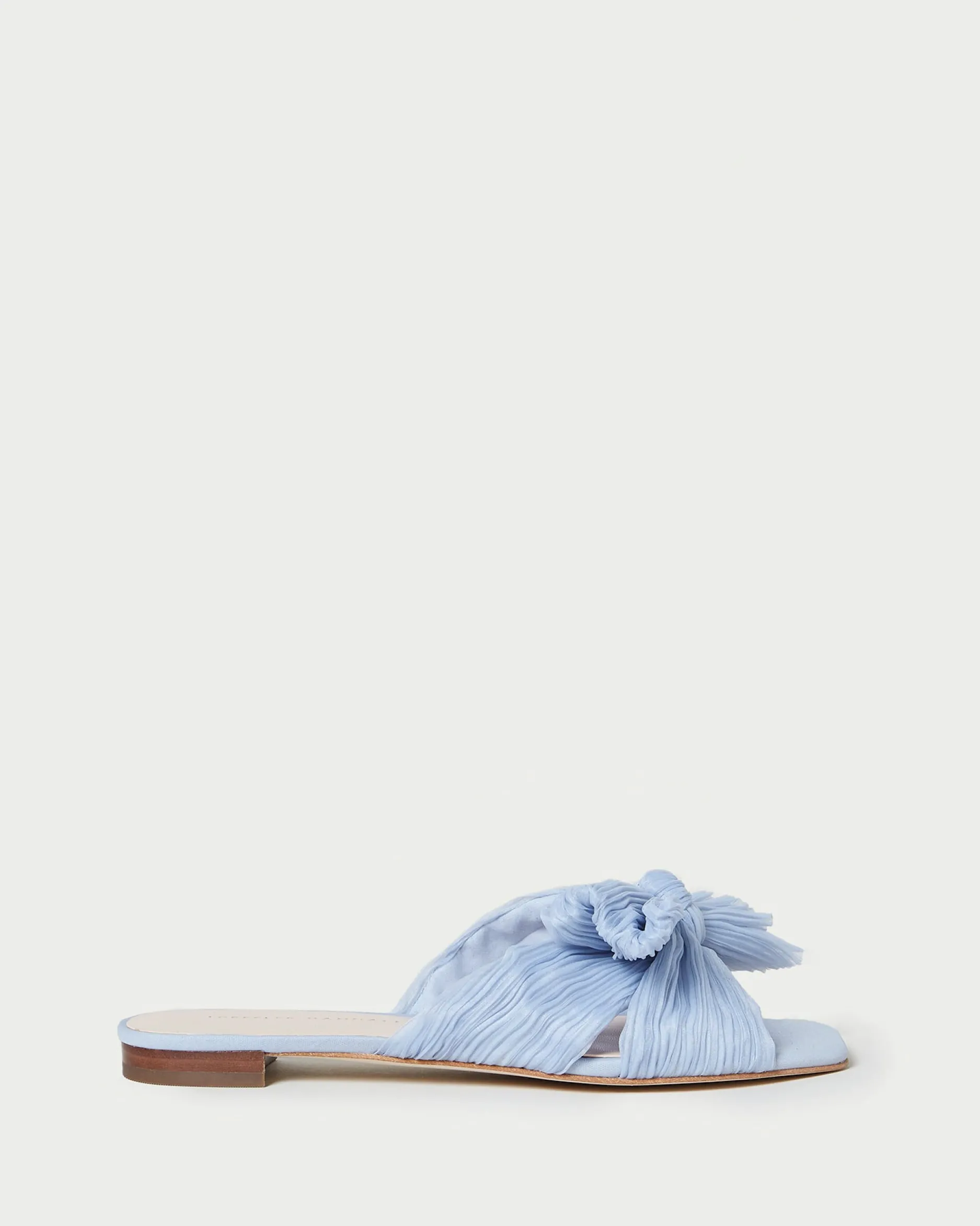 Loeffler Randall Daphne Pleated Bow Slide| Flat Sandals