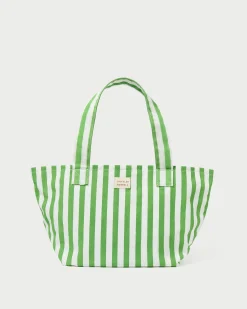 Loeffler Randall Ellis Green Stripe Packable Tote| Jessie Loves|Totes