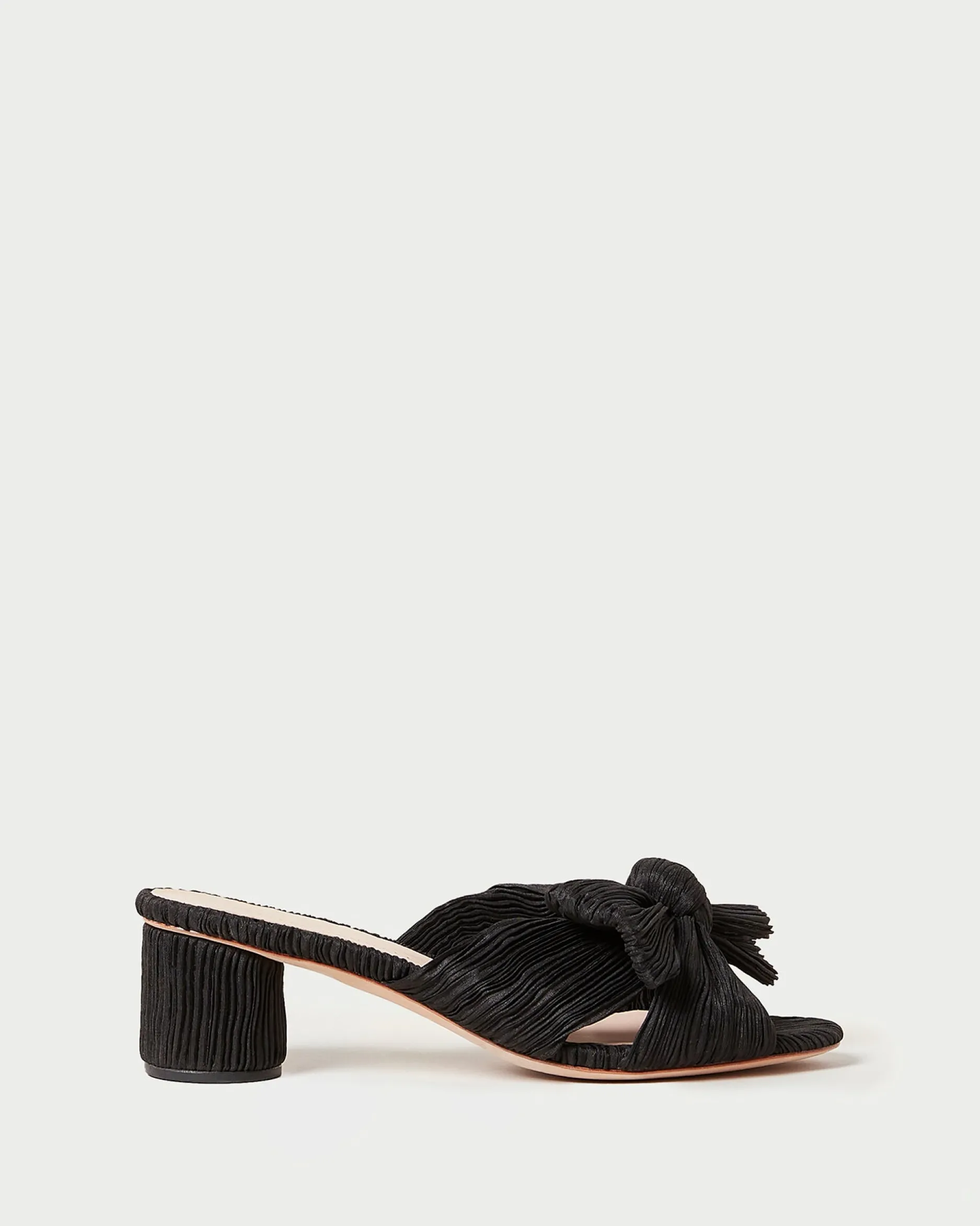 Loeffler Randall Emilia Pleated Bow Heel| Heeled Sandals