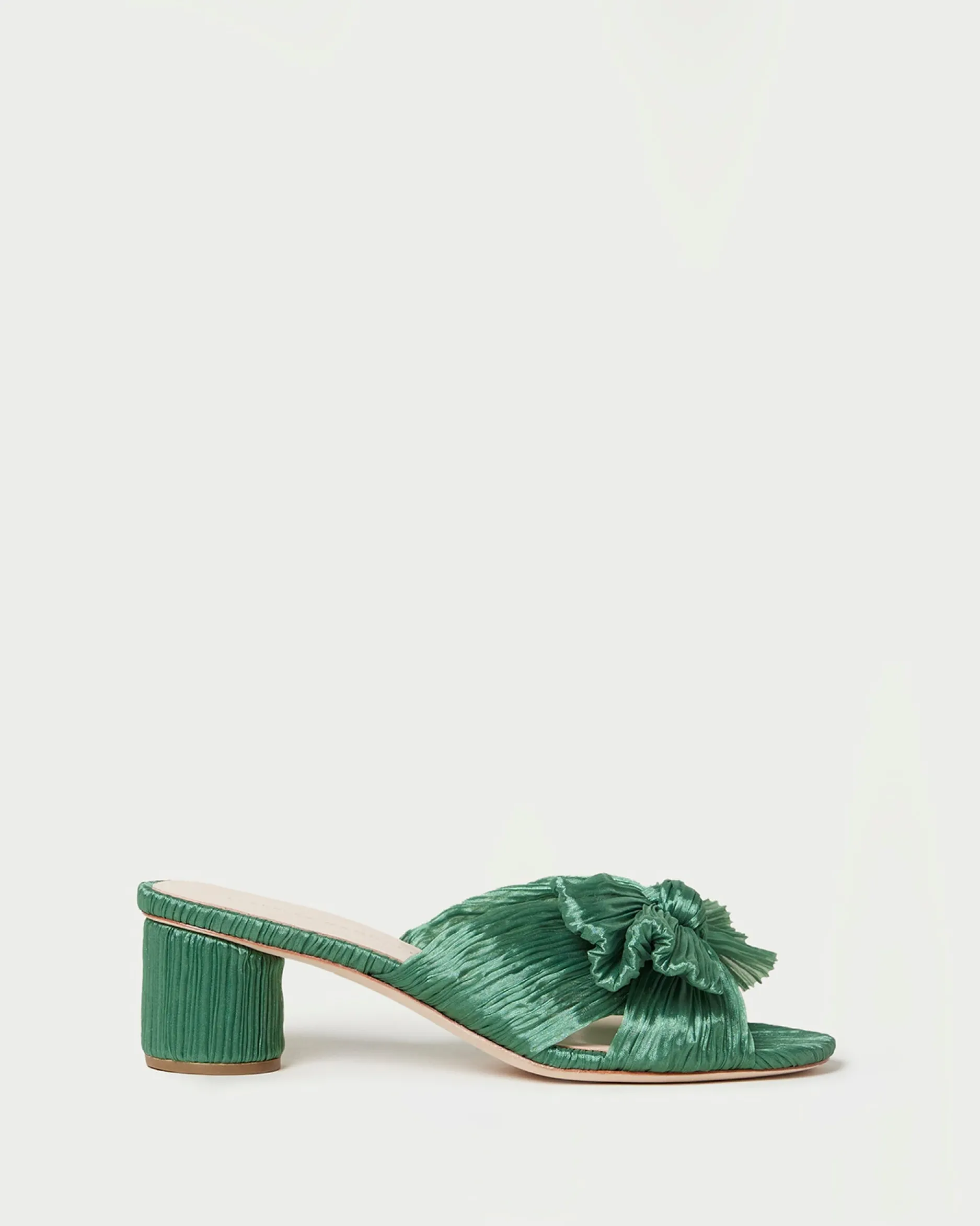 Loeffler Randall Emilia Pleated Bow Heel| Heeled Sandals
