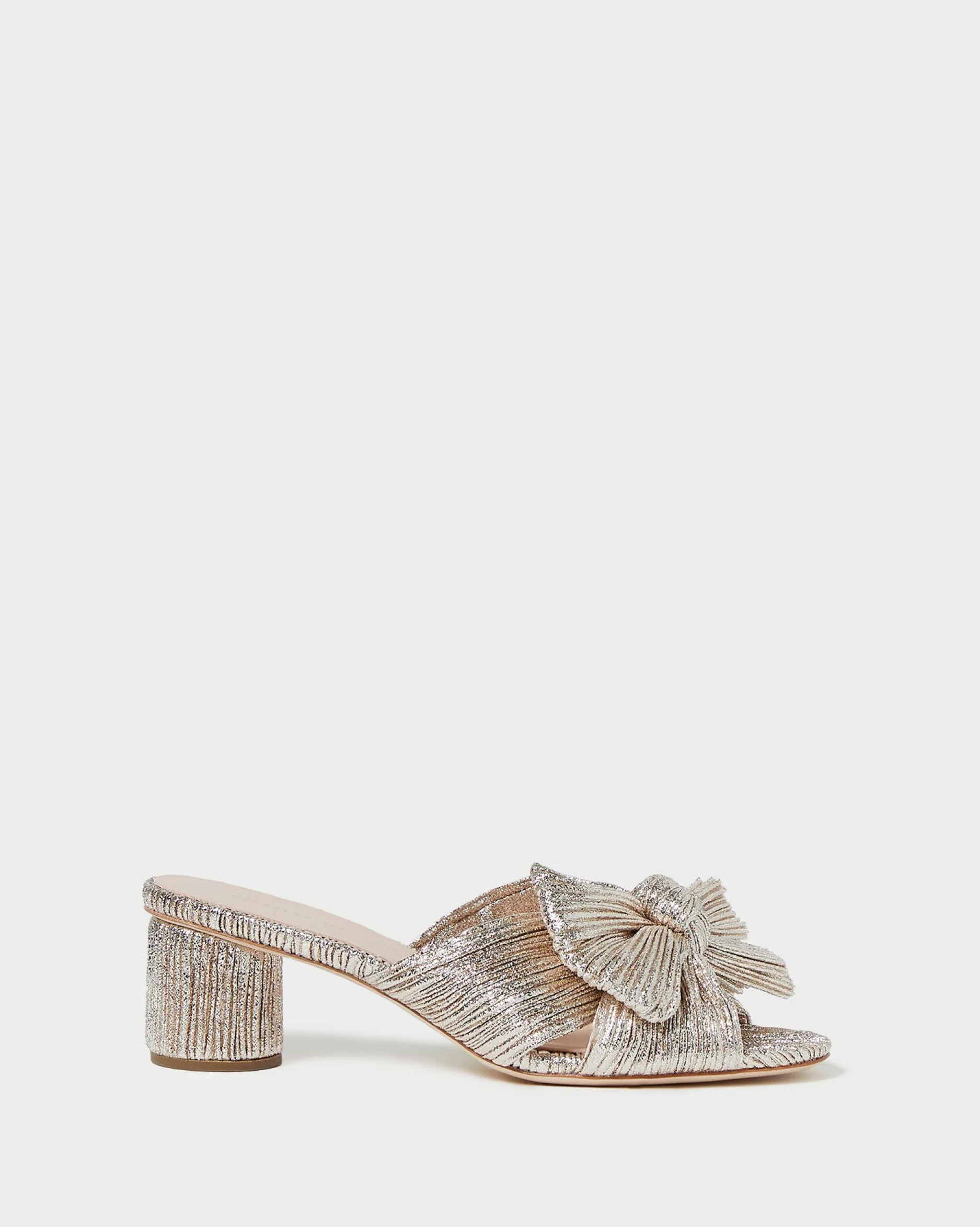 Loeffler Randall Emilia Pleated Bow Heel| Heeled Sandals