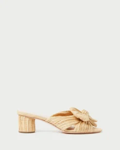 Loeffler Randall Emilia Pleated Bow Heel| FOR THE BRIDE|Heeled Sandals