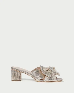 Loeffler Randall Emilia Pleated Bow Heel| FOR THE GUESTS|FOR THE BRIDE