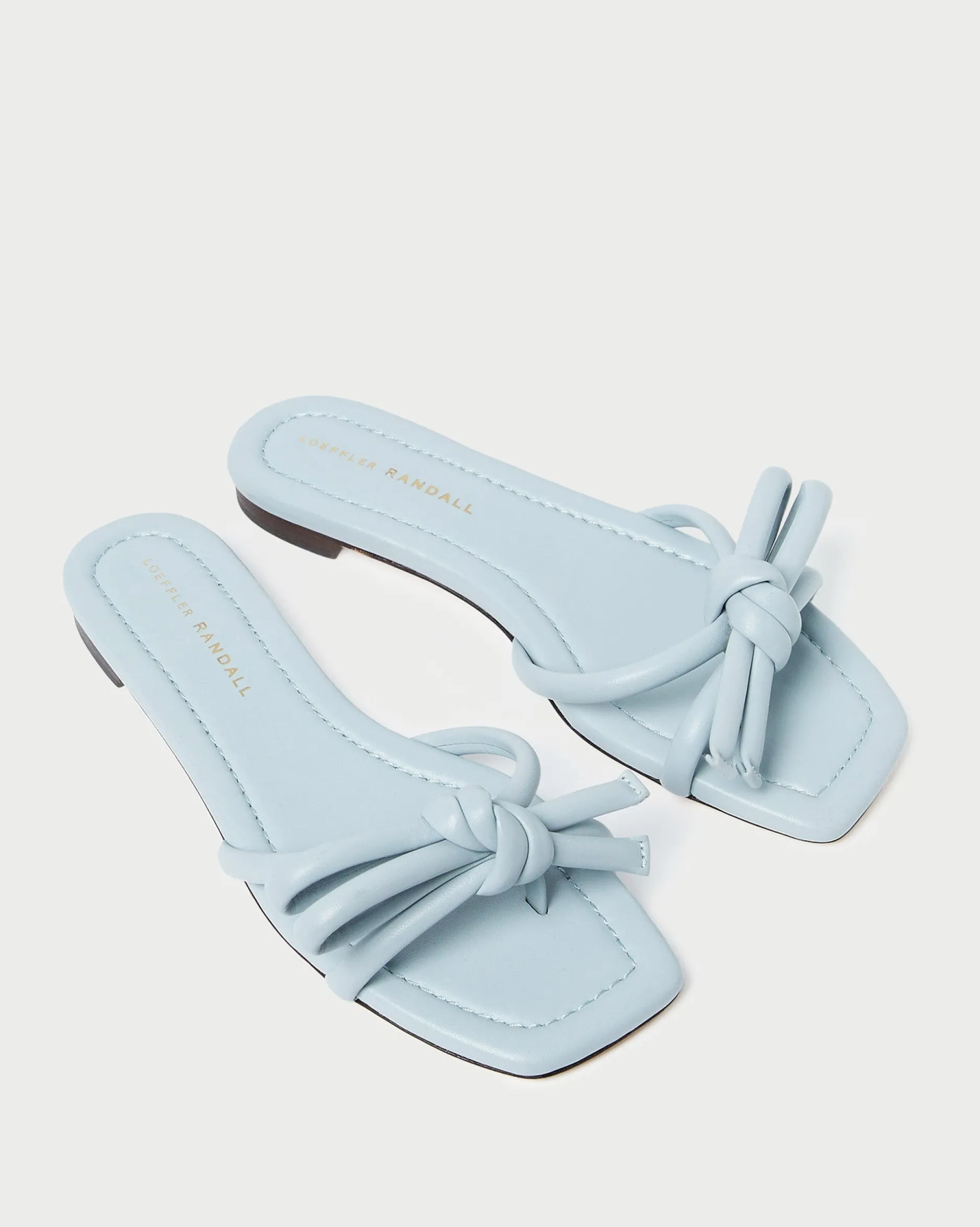 Loeffler Randall Hadley Leather Bow Sandal| SOMETHING BLUE|FOR THE BRIDE